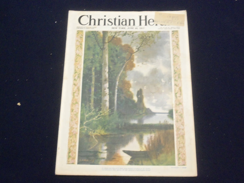 1917 JUNE 20 CHRISTIAN HERALD MAGAZINE - EMPTY BOAT CLOSE TO THE SHORE - ST 6589
