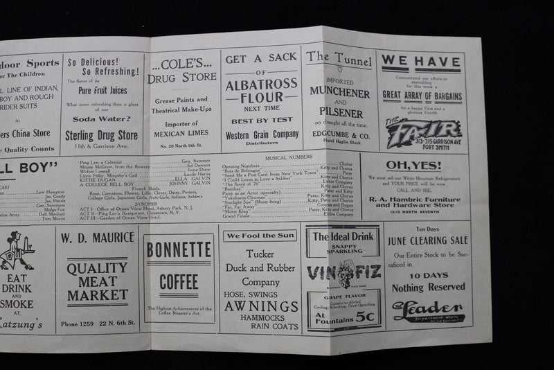 1920'S THE AUDITORIUM THEATRE BEAUTIFUL AT ELECTRIC PARK PROGRAM - K 1898