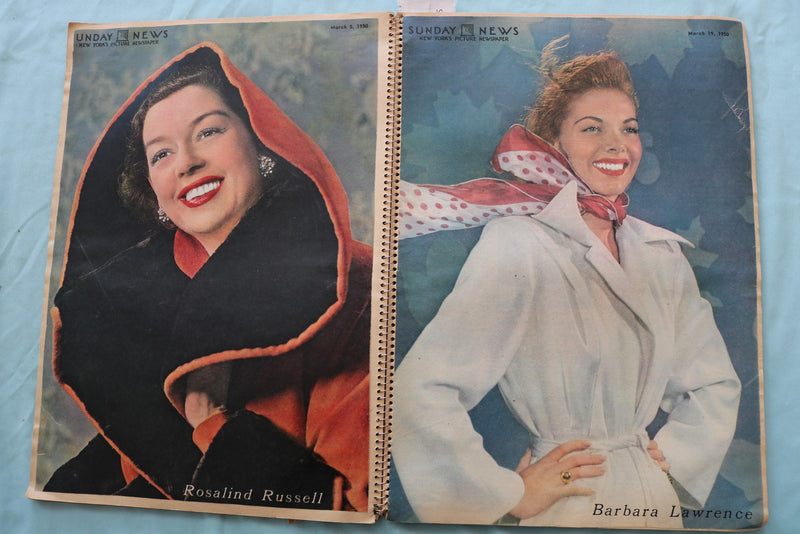 1950'S MOVIE STAR COLOROTO PHOTOS SCRAPBOOK - E 26499