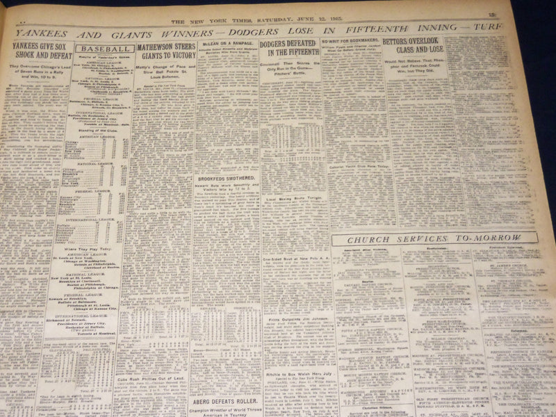 1915 JUNE 12 NEW YORK TIMES - NOTE SENT TO KAISER AT THE FRONT - NT 7700