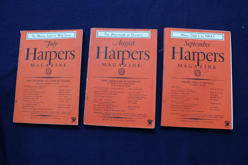 1934 HARPER'S MAGAZINE - LOT OF 12 - COMPLETE YEAR - O 3349