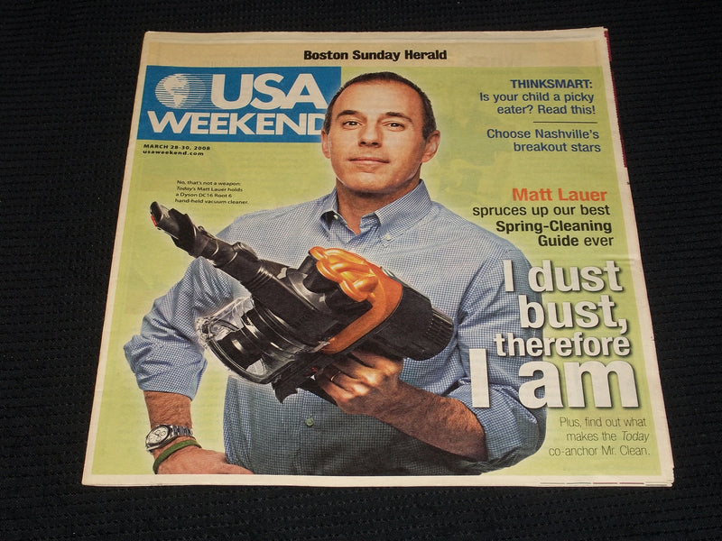 2008 MARCH 28 BOSTON SUNDAY HERALD USA MAGAZINE - MATT LAUER - E 4951