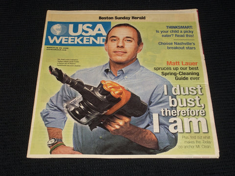 2008 MARCH 28 BOSTON SUNDAY HERALD USA MAGAZINE - MATT LAUER - E 4951