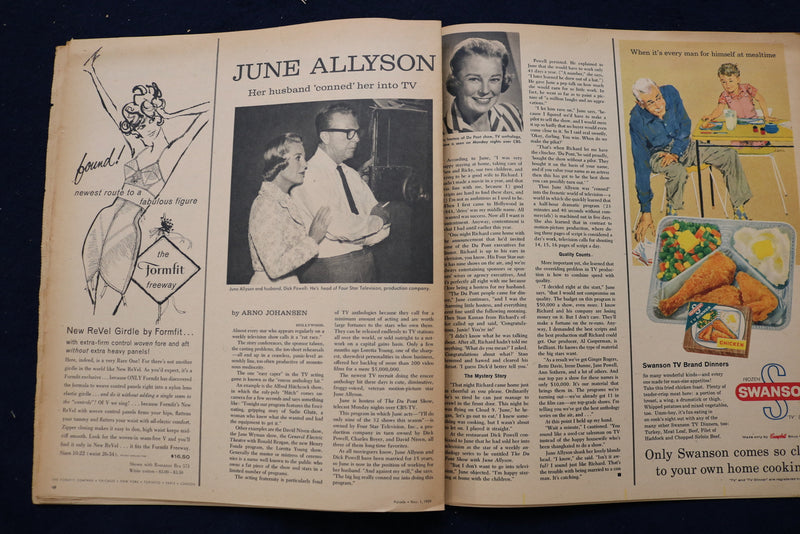 1959 NOVEMBER 1 SUNDAY CALL-CHRONICLE PARADE NEWSPAPER - JUNE ALLYSON - NP 8697