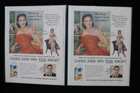 1940'S-1950'S LINDA DARNELL MAGAZINE ADVERTISEMENTS - LOT OF 33 - O 3795