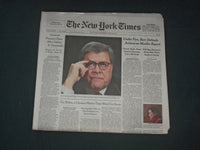 2019 MAY 2 NEW YORK TIMES - UNDER FIRE, BARR DEFENDS ACTIONS ON MUELLER REPORT