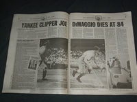 1999 MAR 9 NEW YORK DAILY NEWS NEWSPAPER - JOE DIMAGGIO DIED 1914-1999 -NP 4059