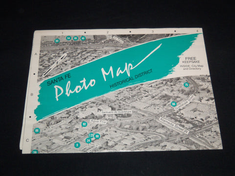 1986 SANTA FE PHOTO MAP & DIRECTORY - FOLD-OUT - J 8838