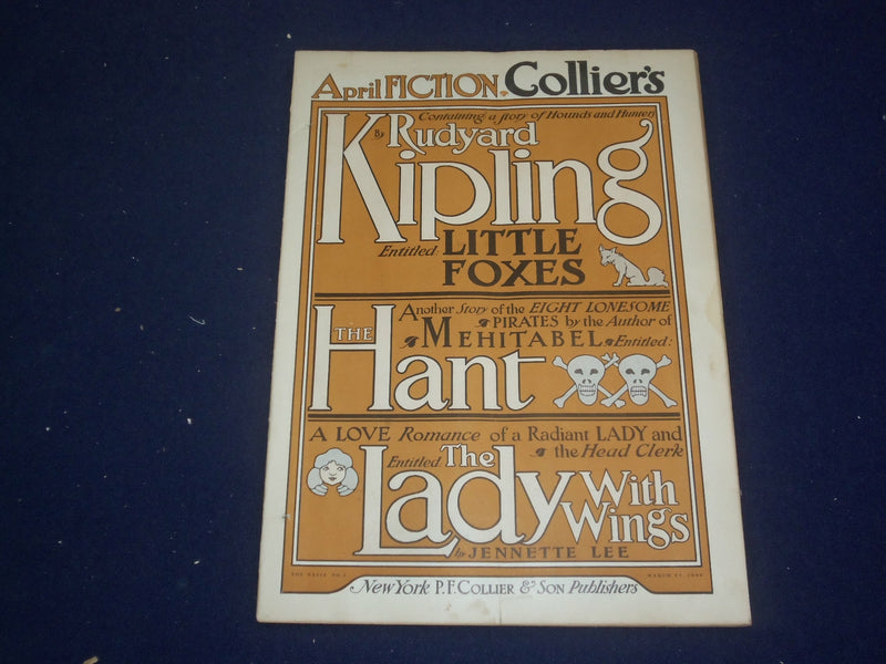 1909 MARCH 27 COLLIER'S MAGAZINE - RUDYARD KIPLING STORY - ST 6784