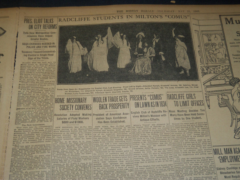 1908 MAY 21 THE BOSTON HERALD -HOUSE HEARS DEMAND FOR LILLEY'S EXPULSION - BH 71
