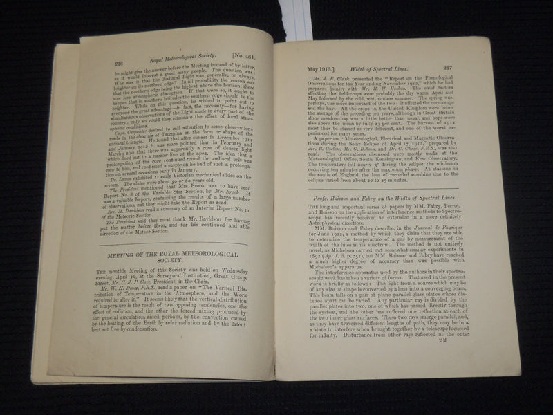 1913 MAY THE OBSERVATORY MONTHLY REVIEW OF ASTRONOMY MAGAZINE - K 558