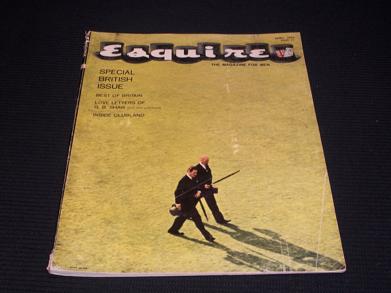 1958 APRIL ESQUIRE MAGAZINE - BRITISH ISSUE FRONT COVER - E 1026