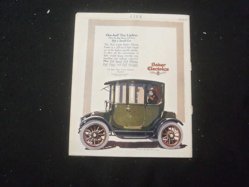 1915 APRIL 22 LIFE MAGAZINE - THE GIRL YOU TRY TO REASON WITH - L 761D