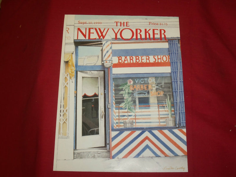 1990 SEPTEMBER 10 NEW YORKER MAGAZINE FRONT COVER ONLY - GREAT ART FOR FRAMING