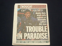 2020 DECEMBER 29 NEW YORK DAILY NEWS NEWSPAPER - NYC CONSTRUCTION WORKER KILLED