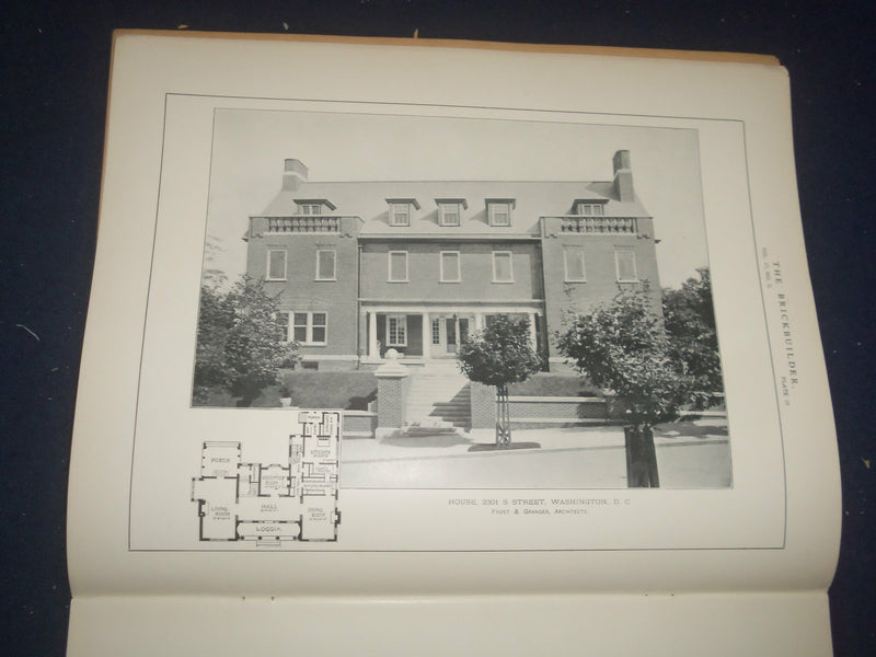 1908 FEBRUARY THE BRICKBUILDER MAGAZINE - AN ARCHITECTURAL MONTHLY - ST 258B