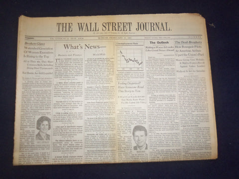1997 FEB 10 THE WALL STREET JOURNAL - WOMEN EXECUTIVES RISING TO THE TOP - WJ 58