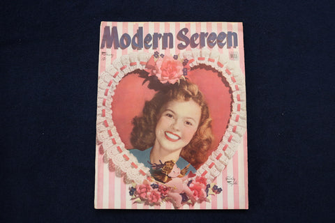 1946 FEBRUARY MODERN SCREEN MAGAZINE - SHIRLEY TEMPLE COVER - E 12743
