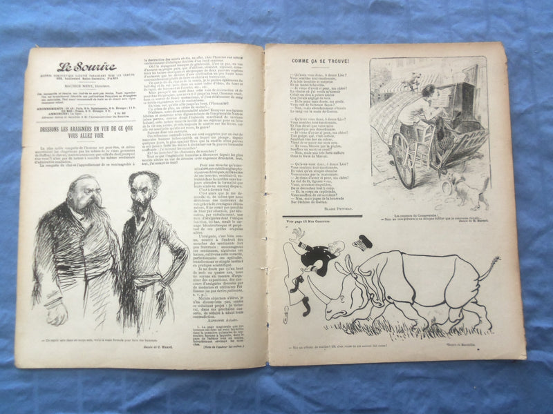 1900 OCT 13 LE SOURIRE MAGAZINE - ILLUSTRATED COMEDY - FRENCH TEXT - SP 4864I