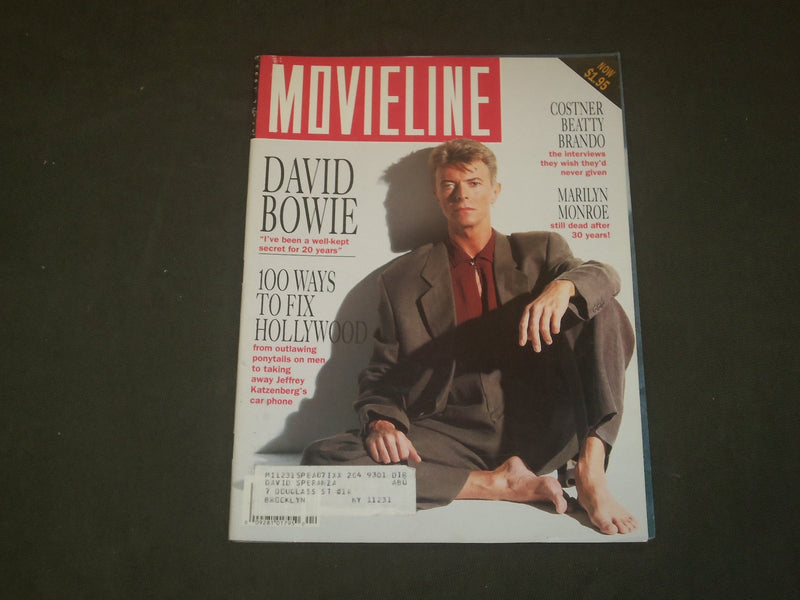 1992 APRIL MOVIELINE MAGAZINE - DAVID BOWIE COVER - B 1176