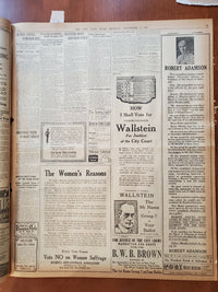 1917 NOVEMBER 5 NEW YORK TIMES - THREE AMERICANS KILLED IN GERMAN RAID - NT 8061