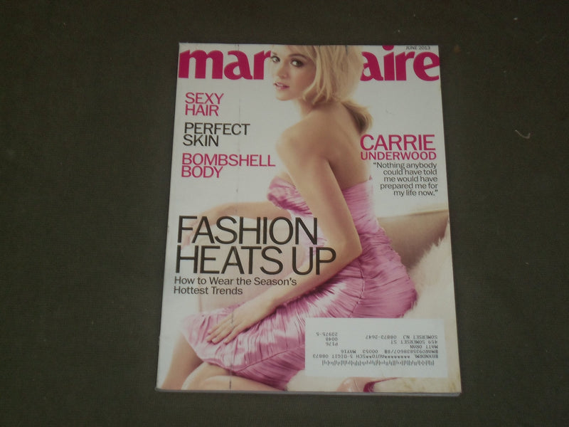 2013 JUNE MARIE CLAIRE MAGAZINE - CARRIER UNDERWOOD COVER - B 3354