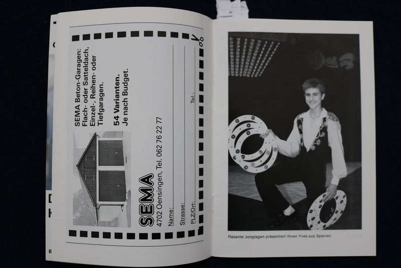 1992 CIRCUS ROYAL PROGRAM - GERMAN-FRENCH TEXT - K 492