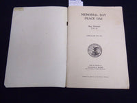 1918 MAY 13 MEMORIAL DAY - PEACE DAY - FRANCIS G. BLAIR - ILLINOIS - J 8770