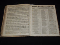 1829-1830 NEW YORK MIRROR AND LADIES GAZETTE BOUND VOLUME NO. 7 - KD 4675K