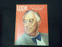 1944 OCTOBER 3 LOOK MAGAZINE - FRANKLIN ROOSEVELT - GREAT PHOTOS & ADS - ST 1996