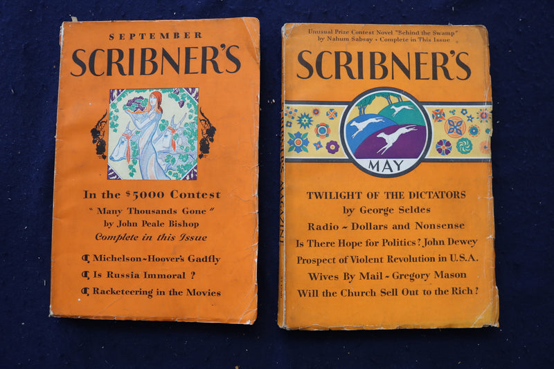 1930-1934 SCRIBNER'S MAGAZINE - LOT OF 9 - O 3489
