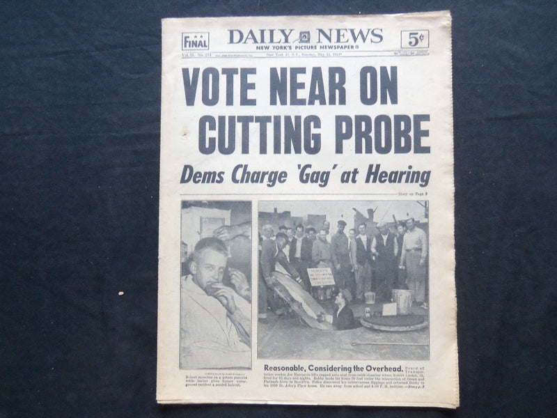 1954 MAY 11 NY DAILY NEWS NEWSPAPER - NY STATE THRUWAY IS SUPER - NP 2514