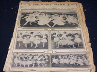 1909 THE BOSTON HERALD SUNDAY MAGAZINE SECTIONS LOT OF 21 - NICE PHOTOS - UP 94