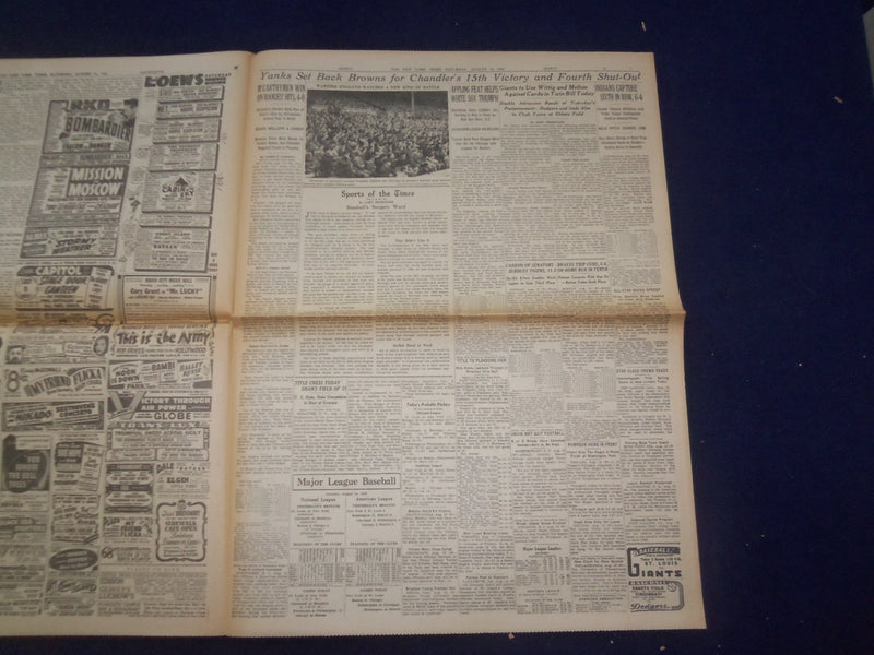 1943 AUG 14 NEW YORK TIMES - ALLIES TAKE RANDAZZO, SWEEP ON FOR MESSINA- NP 6550