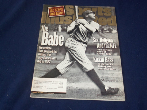1998 AUGUST 24 SPORTS ILLUSTRATED MAGAZINE - BABE RUTH - SP 9125