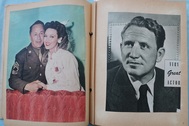 MOVIE STAR SCRAPBOOK - TYRONE POWER - SPENCER TRACY - E 26497