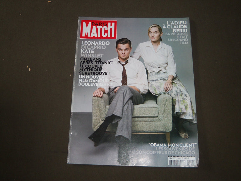 2009 JANUARY 15-21 PARIS MATCH (FRENCH) MAGAZINE -DICAPRIO & WINSLET - SP 9960
