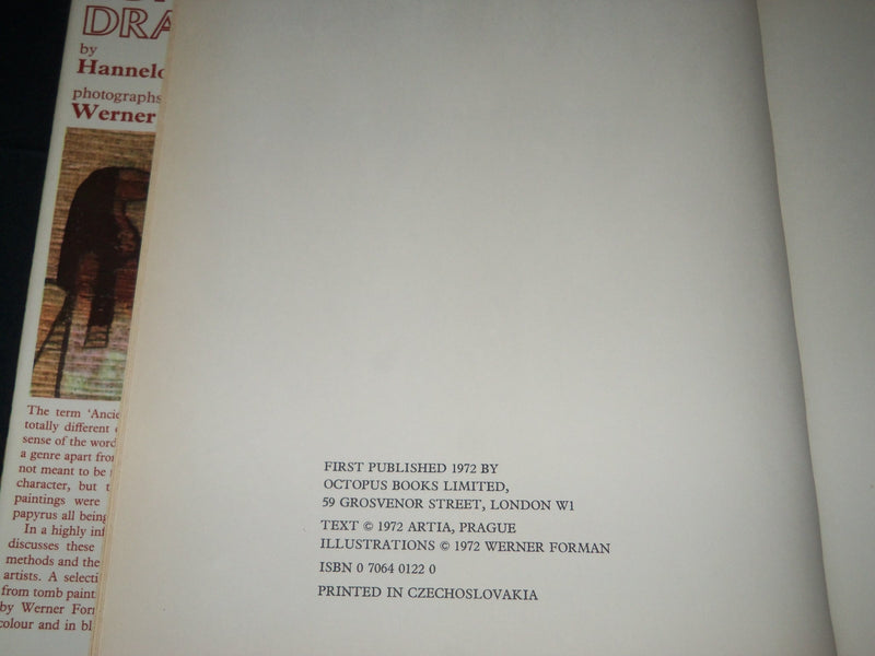 1972 EGYPTIAN DRAWINGS BOOK INSCRIBED BY HANNELORE KISCHKEWITZ - D 359