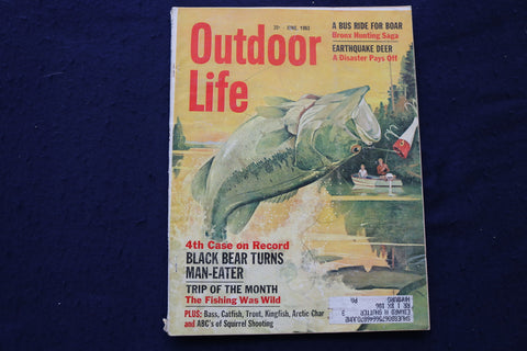 1963 JUNE OUTDOOR LIFE MAGAZINE - FISHING, HUNTING, CAMPING - E 9069