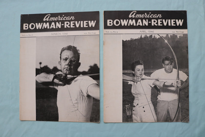 1946 AMERICAN BOWMAN-REVIEW MAGAZINE - COMPLETE YEAR - LOT OF 12 - O 3752