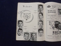 1952 OCTOBER 11 FOOTBALL PROGRAM - UNIV WASHINGTON VS. UNIV ILLINOIS - SP 5454P