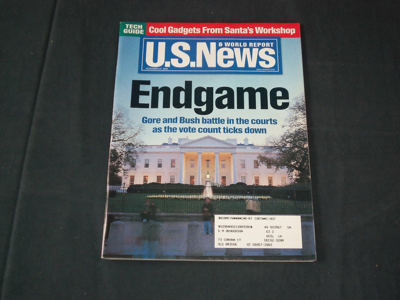 2000 NOVEMBER 27 U.S. NEWS & WORLD REPORT MAGAZINE - ENDGAME- GORE-BUSH- B 5432