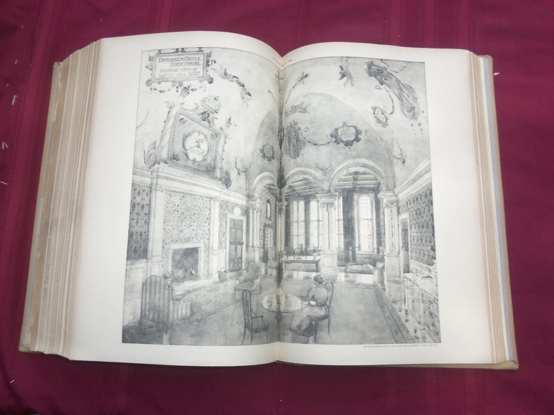 1899 JAN-DEC THE BUILDER U. K. MAGAZINE BOUND VOLUMES - 2 VOLS - FOLD OUTS - C 5