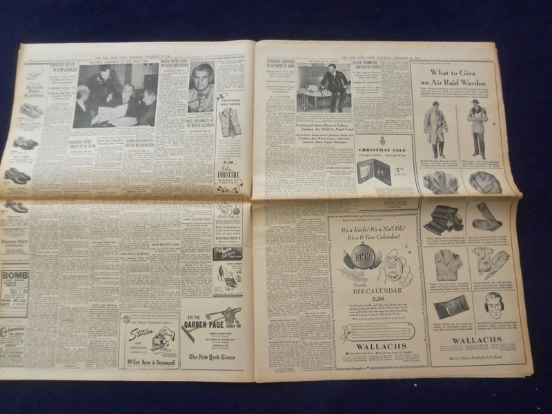 1941 DEC 20 NEW YORK TIMES - JAPANESE IN HONG KONG, BRITISH STILL FIGHT- NP 6485