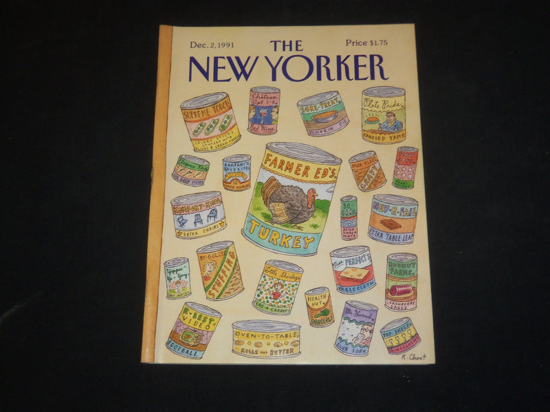 1991 DECEMBER 2 THE NEW YORKER MAGAZINE - ILLUSTRATED COVER - NY 1511