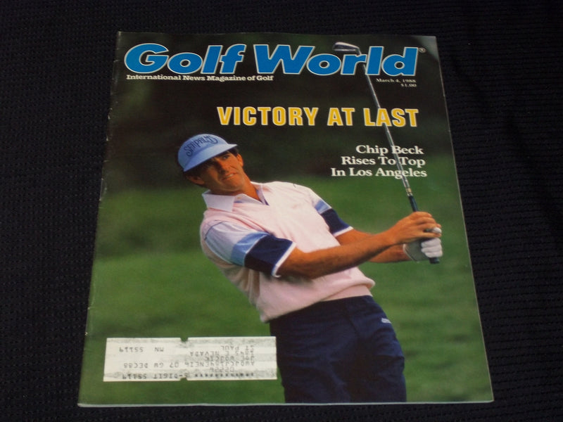 1988 MARCH 4 GOLF WORLD MAGAZINE - CHIP BECK FRONT COVER - E 6231