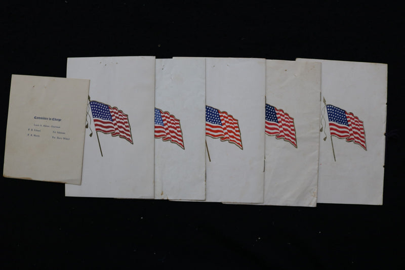 1916-1926 FLAG DAY SERVICES PROGRAMS - B.P.O. OF ELKS - LOT OF 6 - K 3053