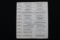 1973 JUNE-SEPTEMBER THALIA THEATRE SUMMER FILM FESTIVAL PROGRAM - K 1961