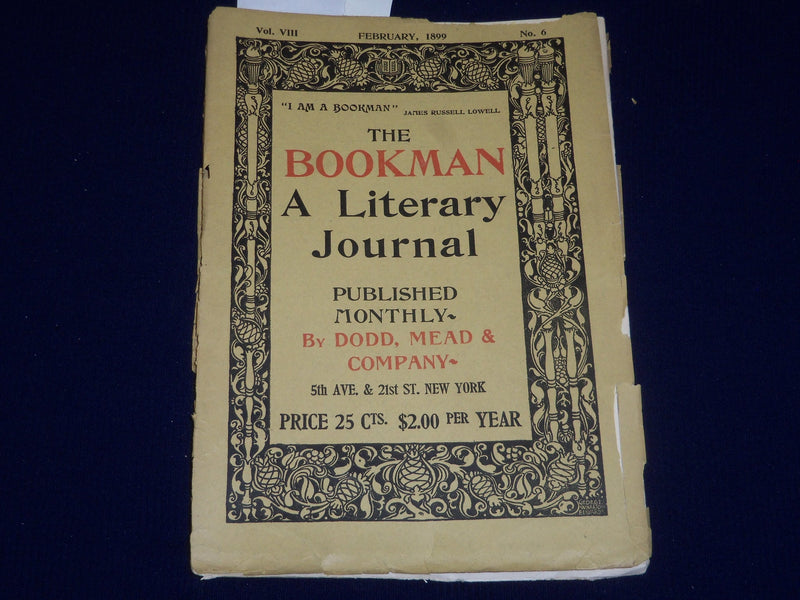 1899 FEBRUARY THE BOOKMAN MAGAZINE - MAXFIELD PARRISH ILLUSTRATIONS - ST 5500