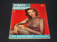 1945 DECEMBER SCREEN ROMANCES MAGAZINE - JUDY GARLAND COVER - E 16548